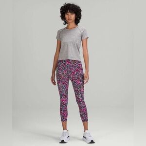 Lululemon Swift Speed High-Rise Crop 21" Floral Electric Multi Size 6